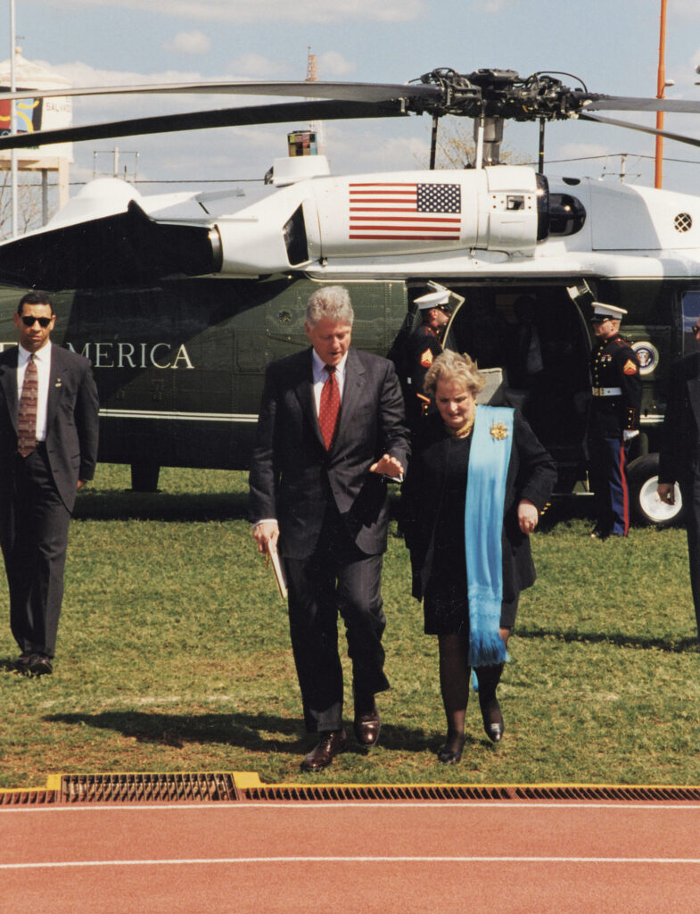 Secretary Albright President Clinton Marine One